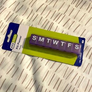 Pill planner box. Weekly